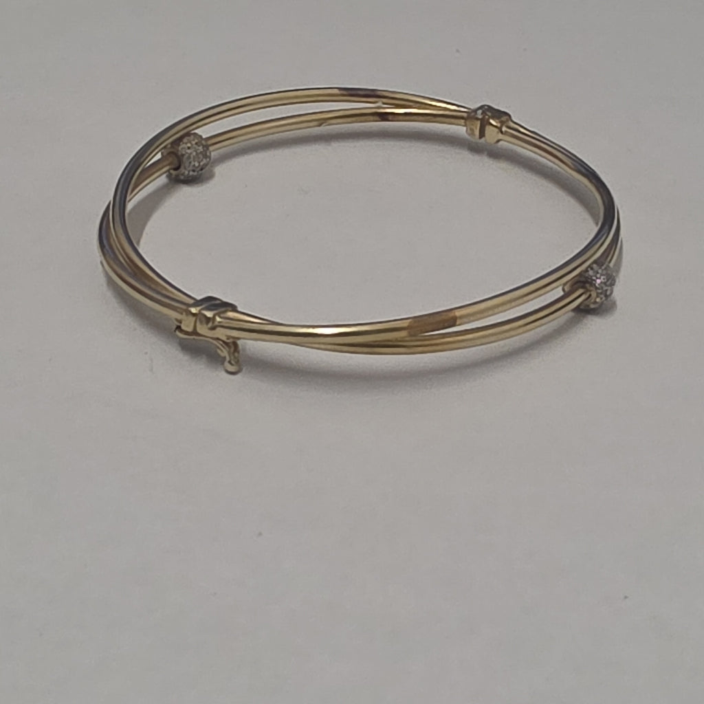 PULSERA RIGIDA ORO 14 K 6.8 GRMS (SEMINUEVO)