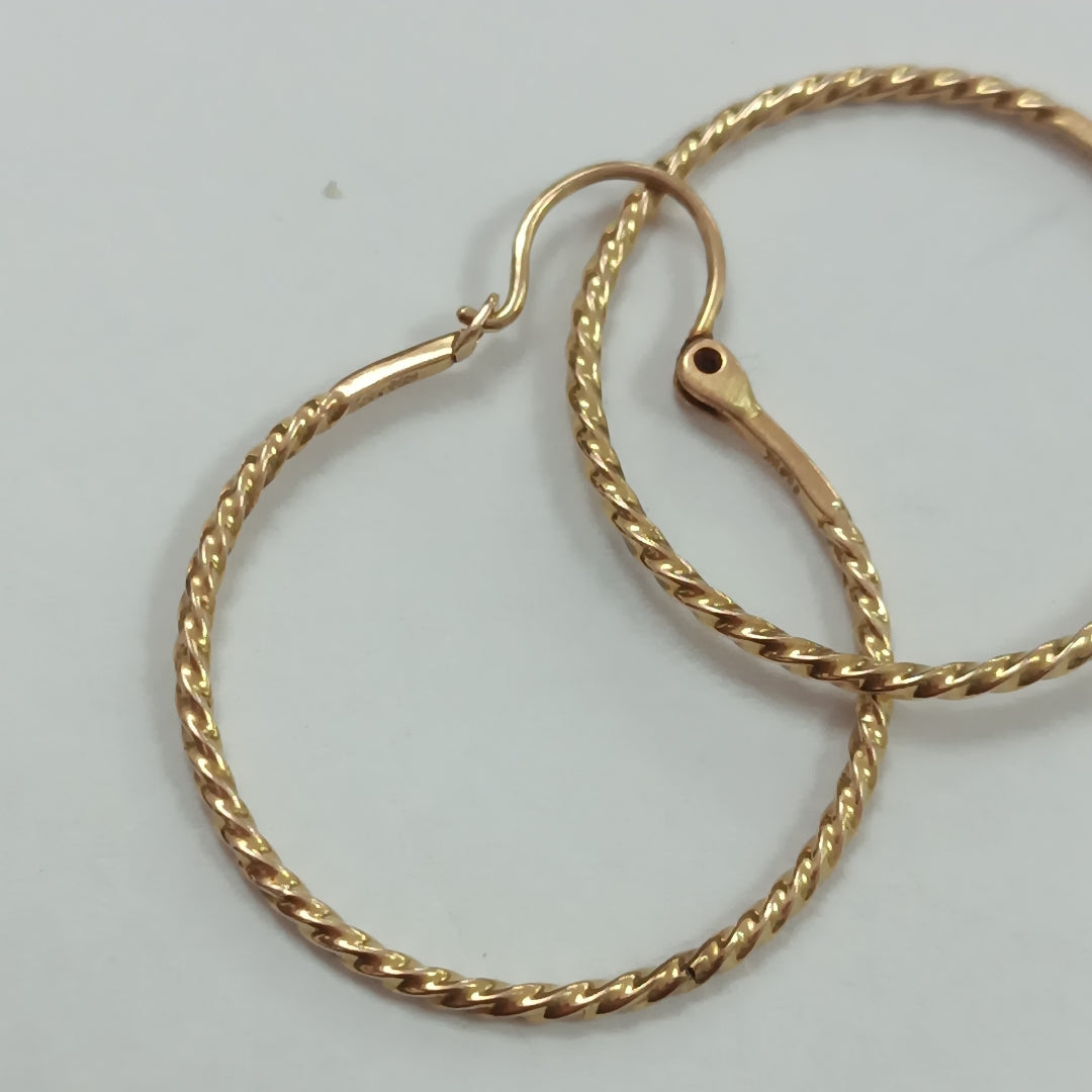 ARRACADAS PAR ORO 14 K 2,90 GRMS (SEMINUEVO)