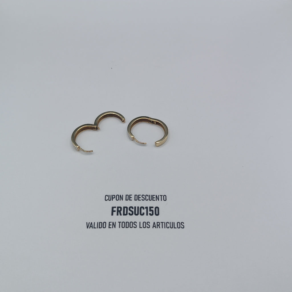ARRACADAS PAR ORO 14 K 2.1 GRMS (SEMINUEVO)