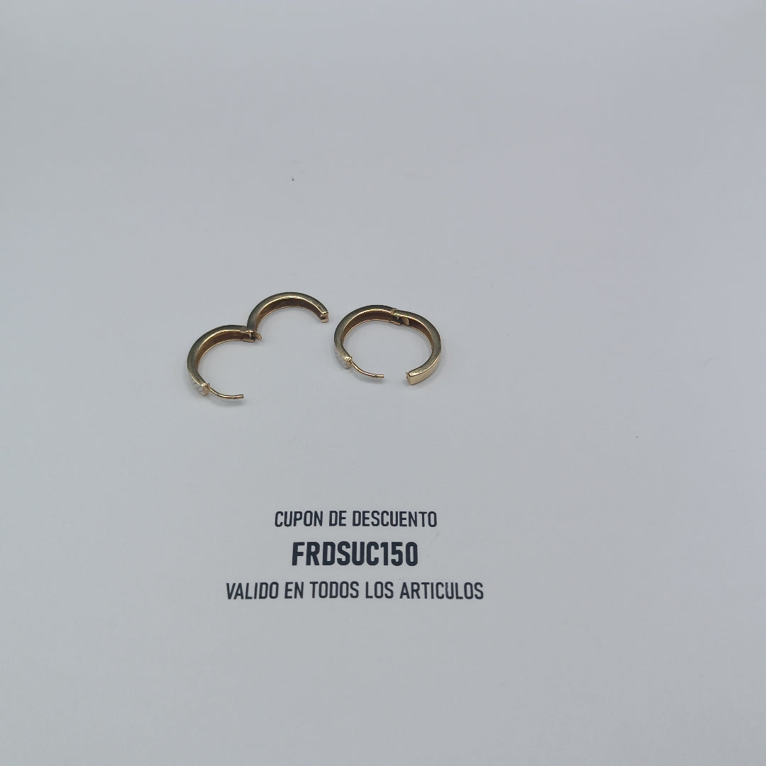 ARRACADAS PAR ORO 14 K 2.1 GRMS (SEMINUEVO)
