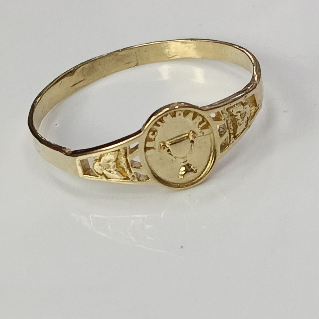 ANILLO DE GRADUACIÓN ORO 10 K 1,00 GRMS (SEMINUEVO)