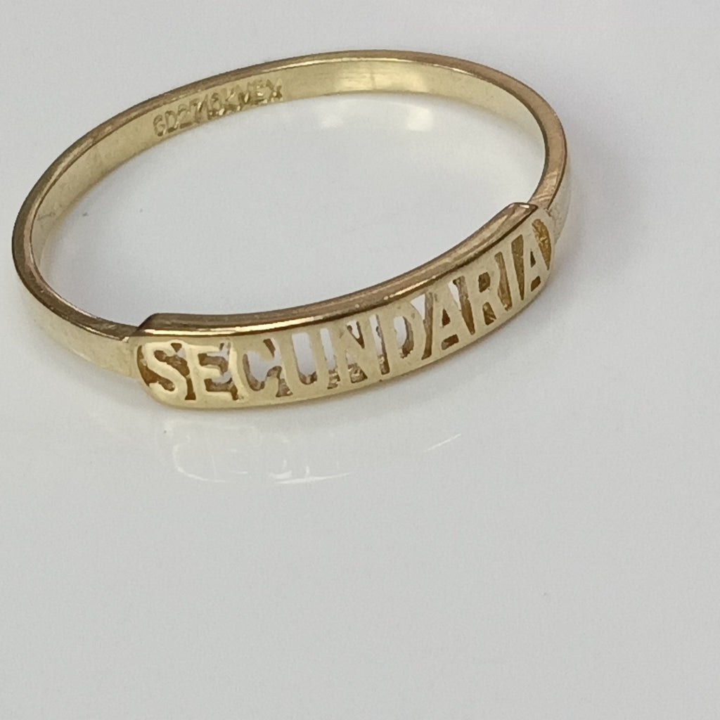 ANILLO DE GRADUACIÓN ORO 10 K 1,00 GRMS (SEMINUEVO)