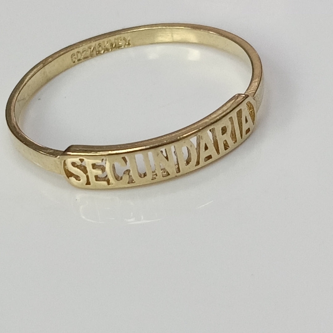 ANILLO DE GRADUACIÓN ORO 10 K 1,00 GRMS (SEMINUEVO)