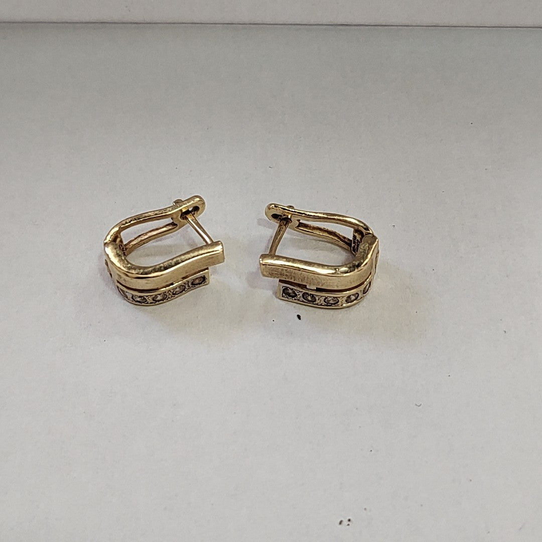 ARETES PAR ORO 14 K 3.9 GRMS (SEMINUEVO)