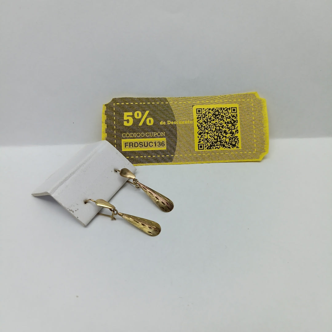 ARETES PAR ORO 10 K 0.6 GRMS (SEMINUEVO)