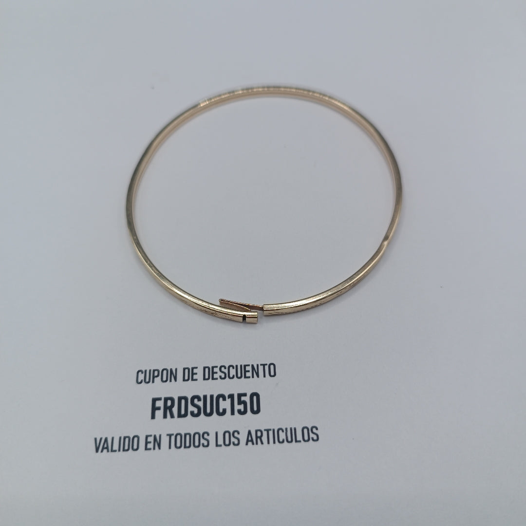 PULSERA RIGIDA ORO 10 K 4.1 GRMS (SEMINUEVO)