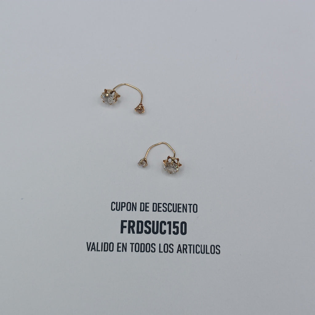 BROQUELES PAR ORO 10 K 0,90 GRMS (SEMINUEVO)