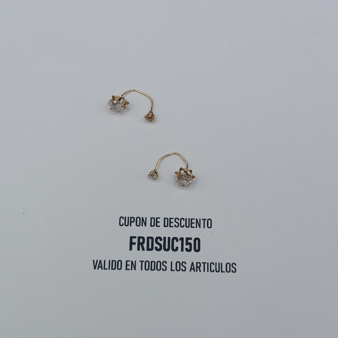 BROQUELES PAR ORO 10 K 0,90 GRMS (SEMINUEVO)
