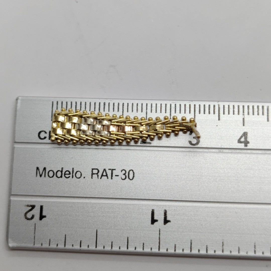 ARETES PAR ORO,ORO COMBINADO 10 K 3,30 GRMS (SEMINUEVO)