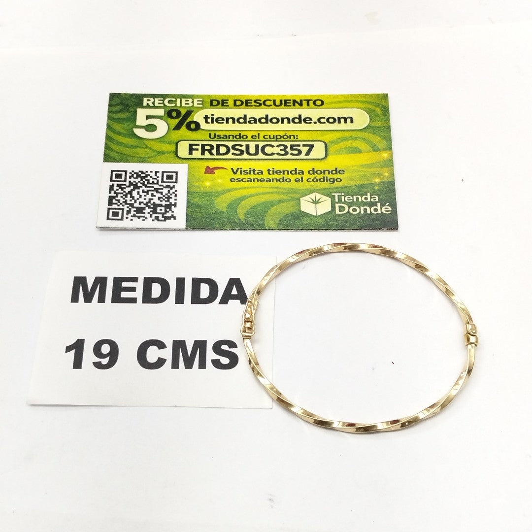 PULSERA RIGIDA ORO 14 K 2,80 GRMS (SEMINUEVO)