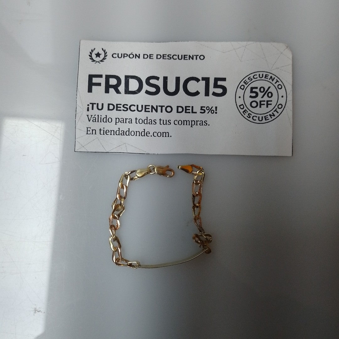 ESCLAVA ORO, ORO COMBINADO 10 K 2.4 GRMS (SEMINUEVO)