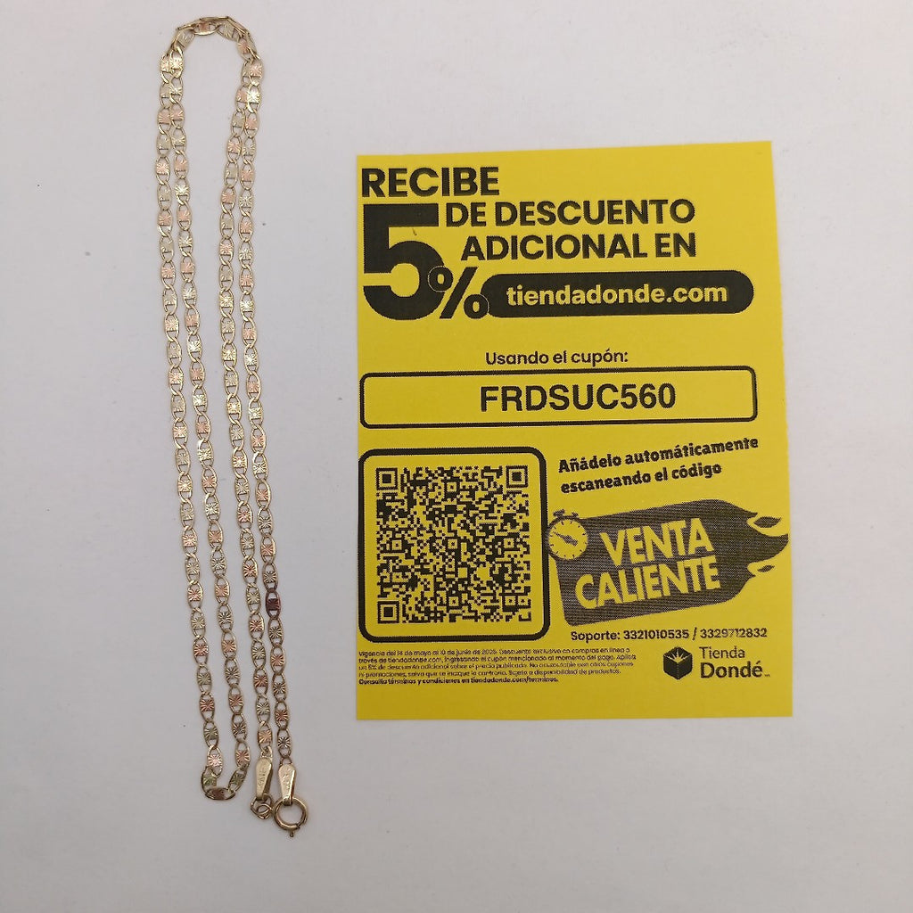 CADENA ORO 10 K 2.8 GRMS (SEMINUEVO)