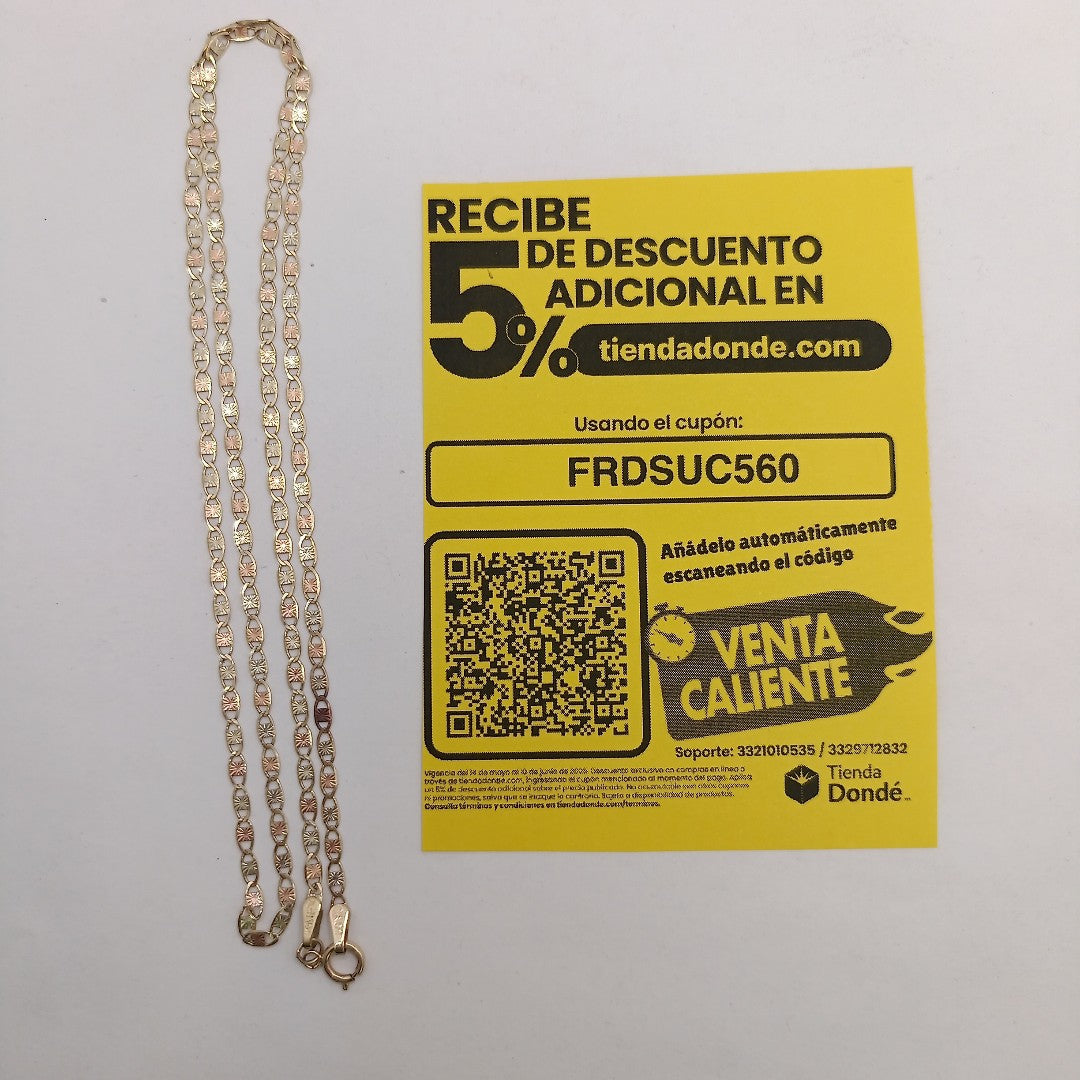 CADENA ORO 10 K 2.8 GRMS (SEMINUEVO)