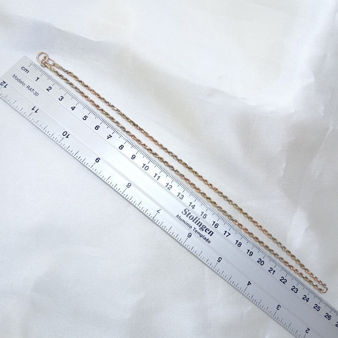 CADENA ORO COMBINADO 14 K 11.7 GRMS (SEMINUEVO)