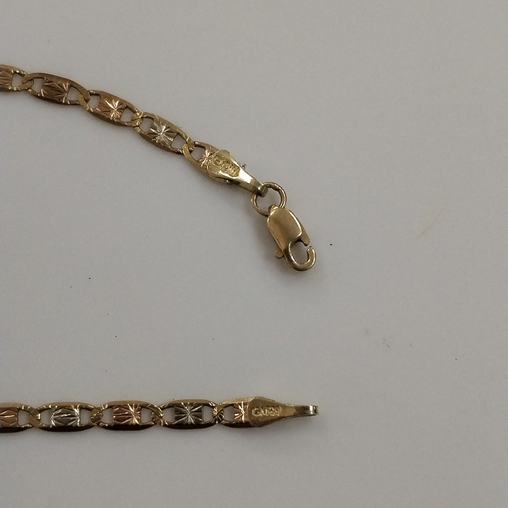 PULSERA ORO COMBINADO 10 K 2,80 GRMS (SEMINUEVO)