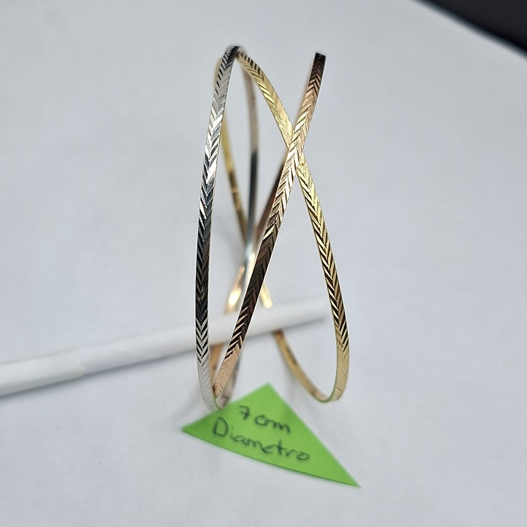 PULSERA RIGIDA ORO 14 K 12.4 GRMS (SEMINUEVO)