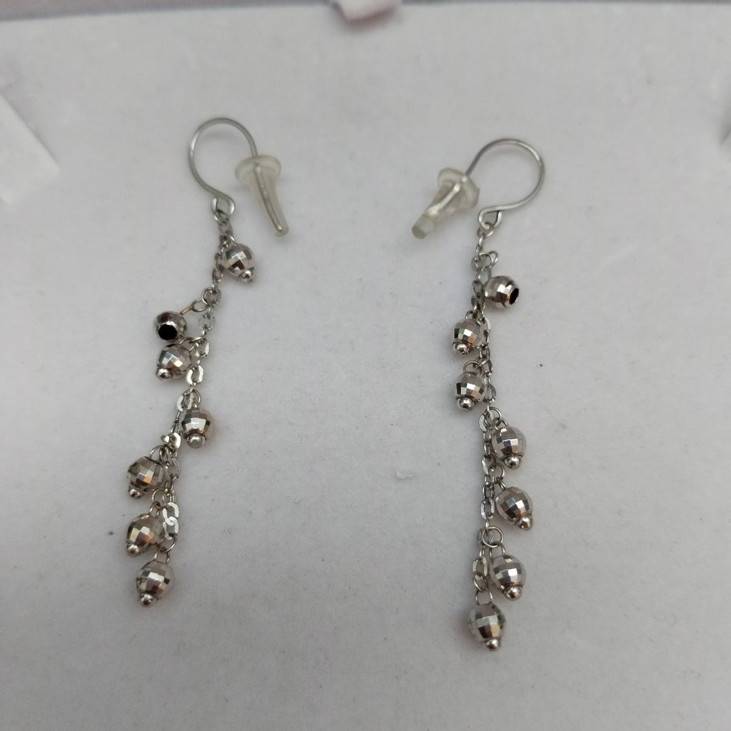 ARETES PAR ORO BLANCO 14 K 2,80 GRMS (SEMINUEVO)