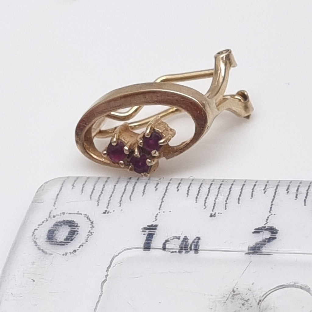 ARETES PAR ORO 14 K 3 GRMS (SEMINUEVO)