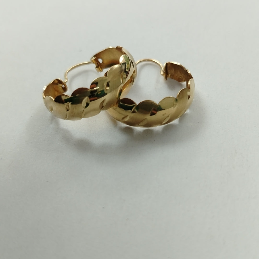 ARRACADAS PAR ORO 14 K 3.2 GRMS (SEMINUEVO)
