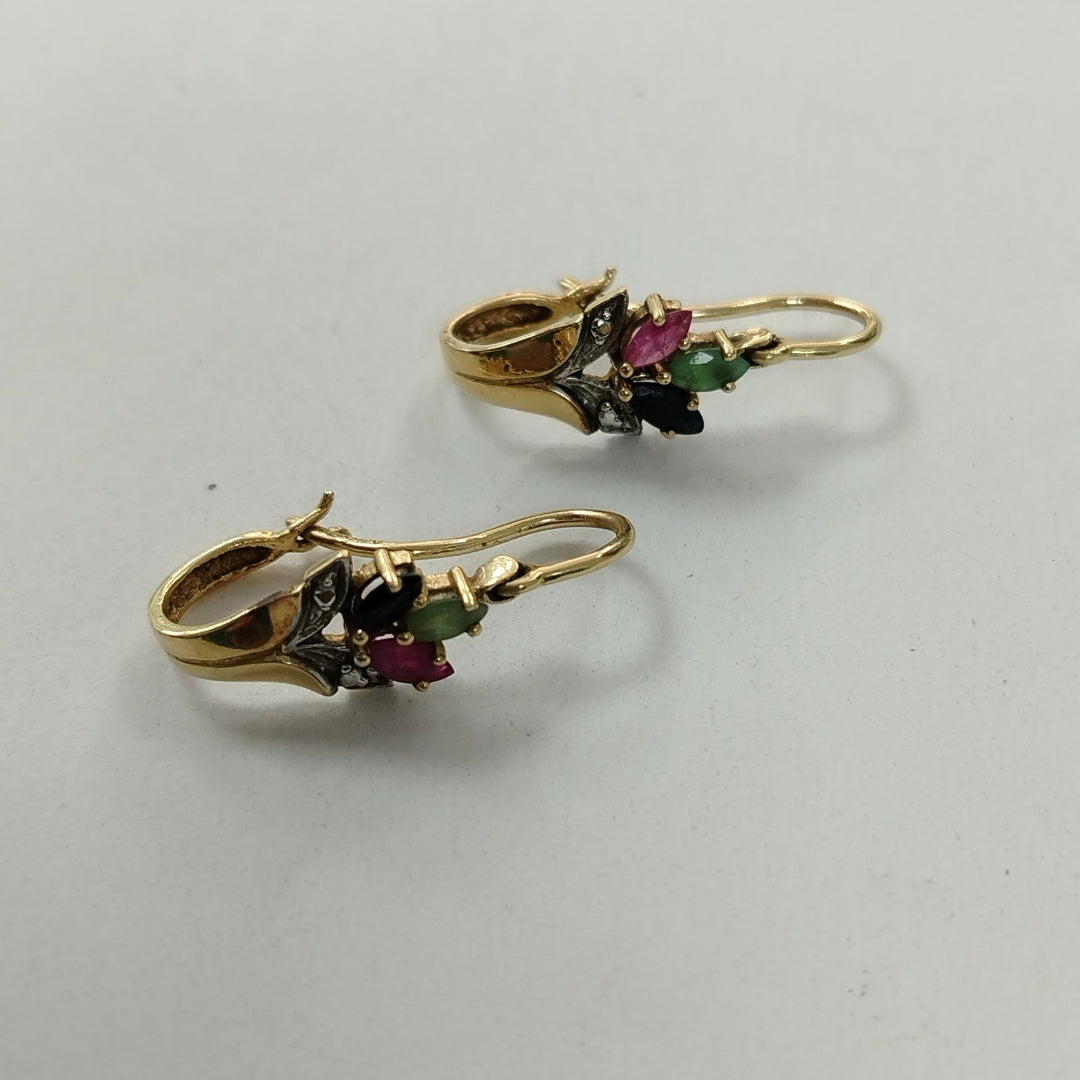 ARETES PAR ORO 14 K 3.5 GRMS (SEMINUEVO)