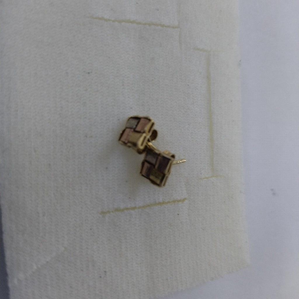 BROQUELES PAR ORO, ORO COMBINADO 14 K 1.3 GRMS (SEMINUEVO)