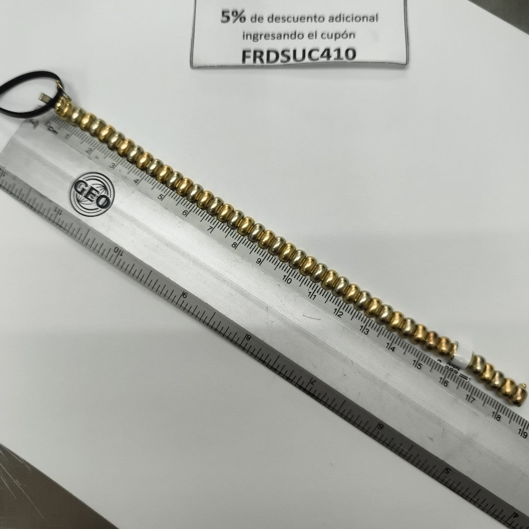 PULSERA ORO COMBINADO 14 K 15,30 GRMS (SEMINUEVO)