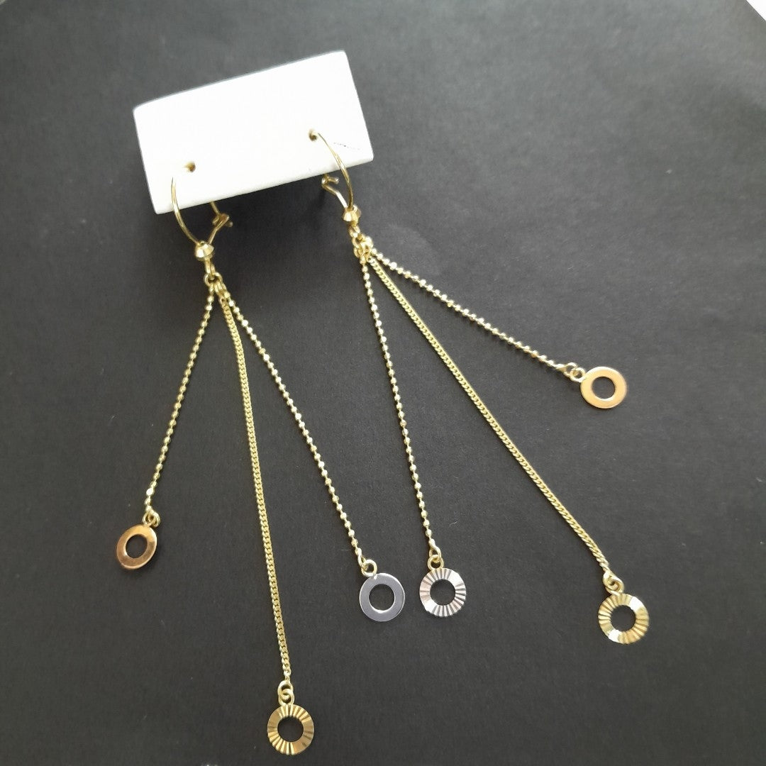 ARETES PAR ORO 14 K 2.1 GRMS (SEMINUEVO)