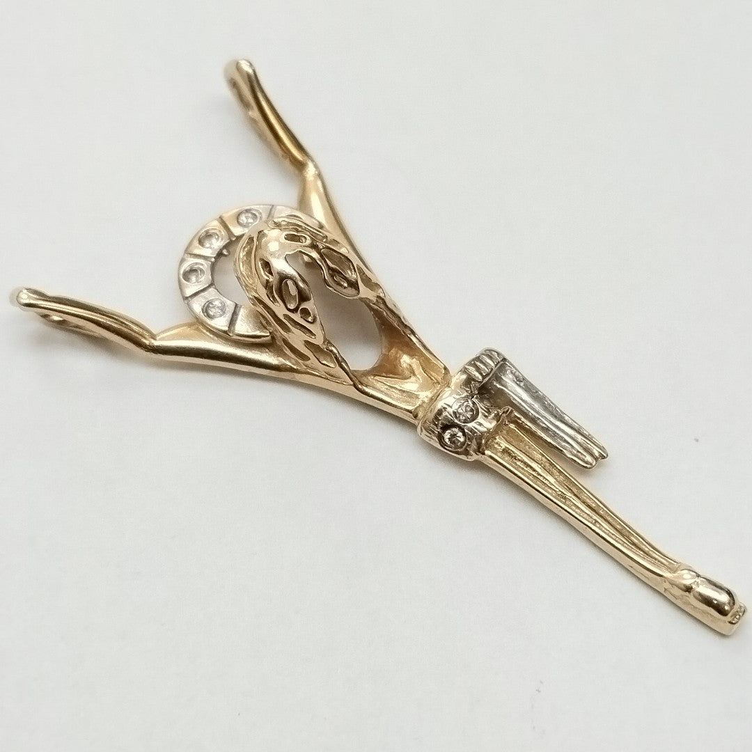CRISTO OLIMPICO ORO 14 K 4.6 GRMS (SEMINUEVO)