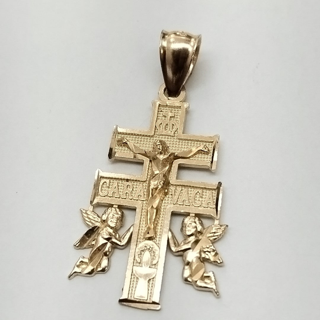 CRUZ DE CARAVACA ORO 14 K 2,80 GRMS (SEMINUEVO)