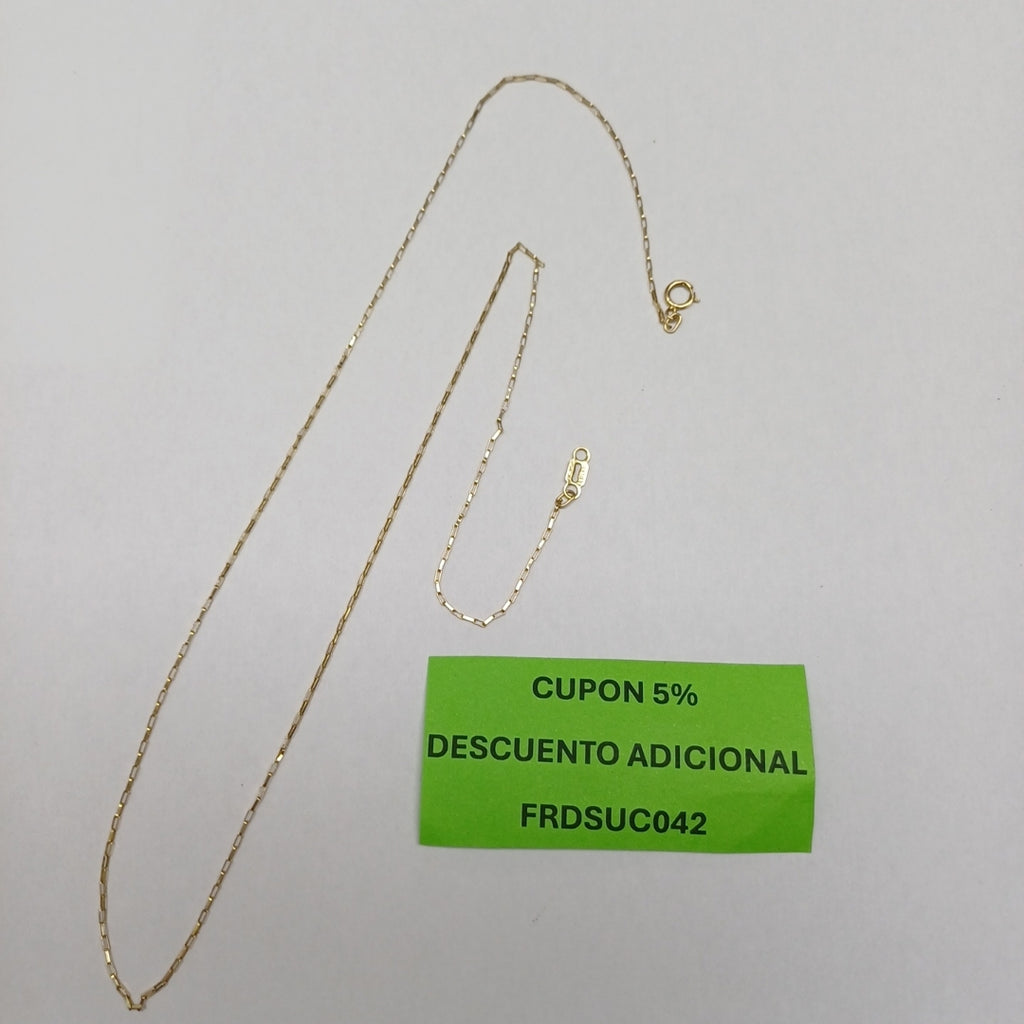 CADENA ORO 14 K 1.4 GRMS (SEMINUEVO)