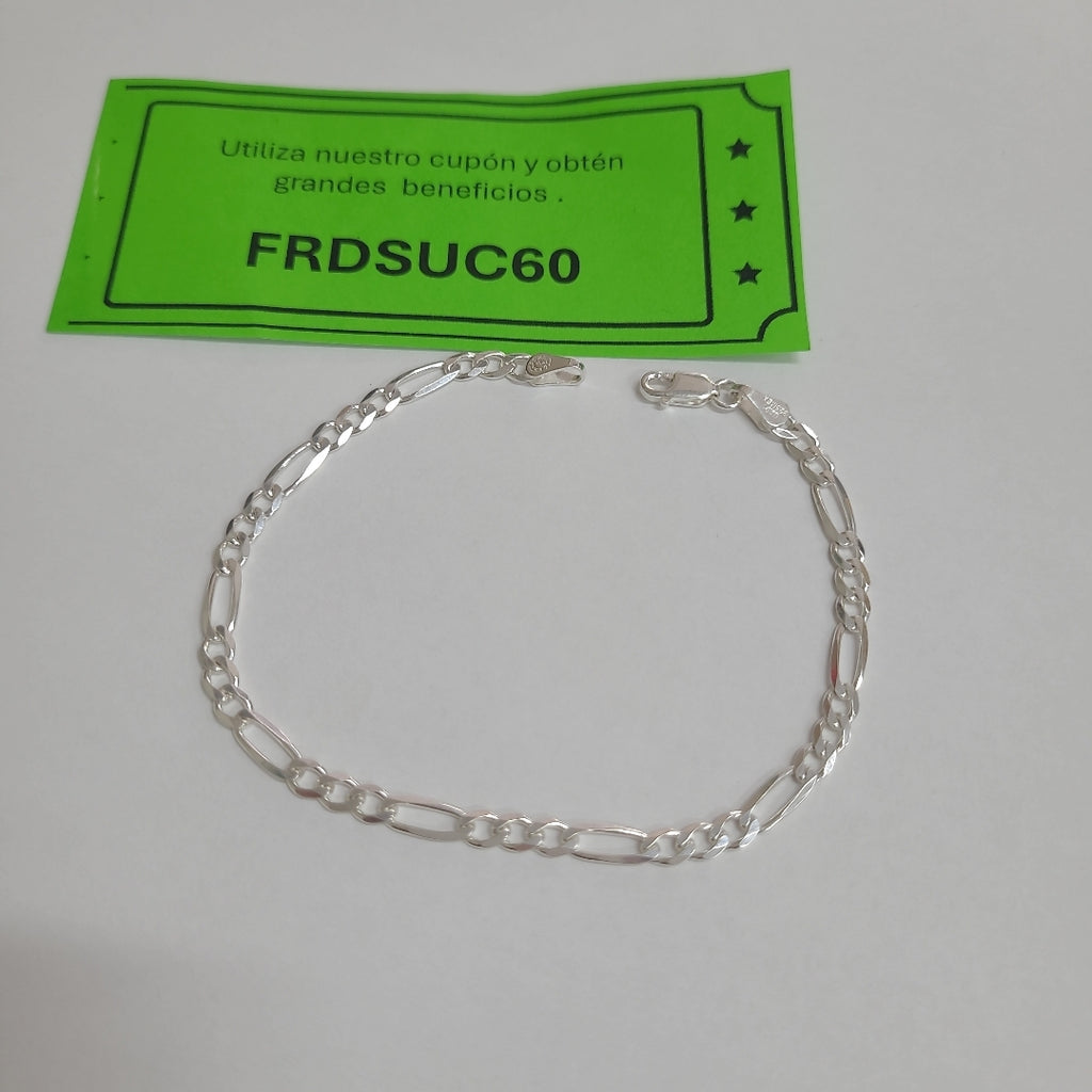 PULSERA 3X1 PLATA .925 21 CM 4.33 GR (NUEVO)