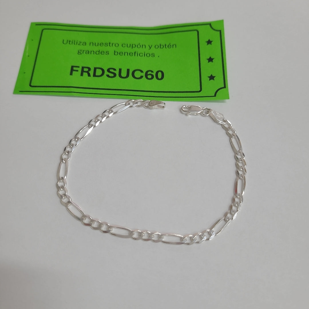 PULSERA 3X1 PLATA .925 21 CM 4.33 GR (NUEVO)