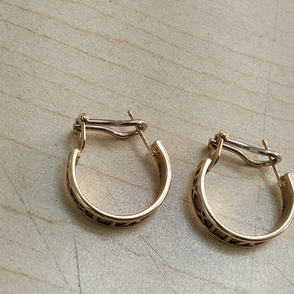 ARRACADAS PAR ORO 10 K 6,80 GRMS (SEMINUEVO)