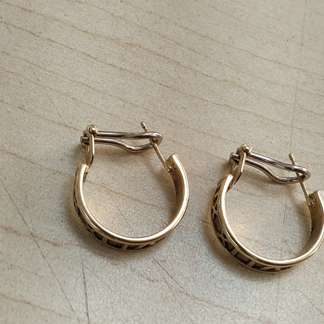 ARRACADAS PAR ORO 10 K 6,80 GRMS (SEMINUEVO)