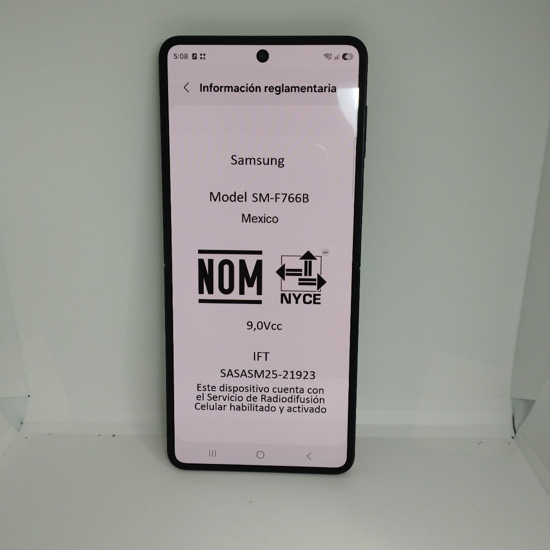 CELULAR SAMSUNG GALAXY Z FLIP 7 SM-F766B (2025) 512 GB 12 GB RAM (SEMINUEVO)