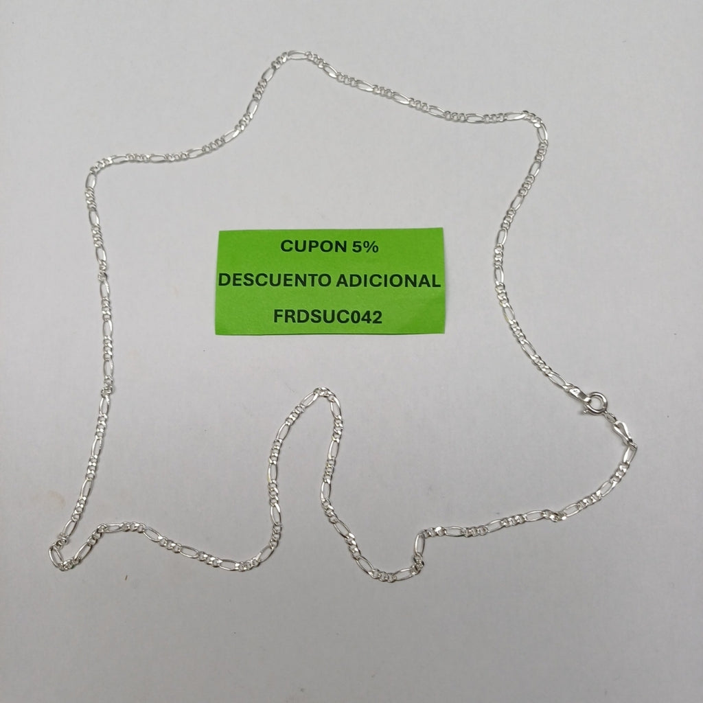 CADENA 3X1 PLATA .925 60 CM 5.32 GR (NUEVO)