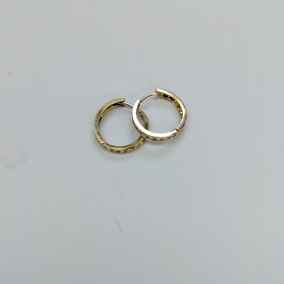 ARRACADAS PAR ORO 14 K 1.7 GRMS (SEMINUEVO)
