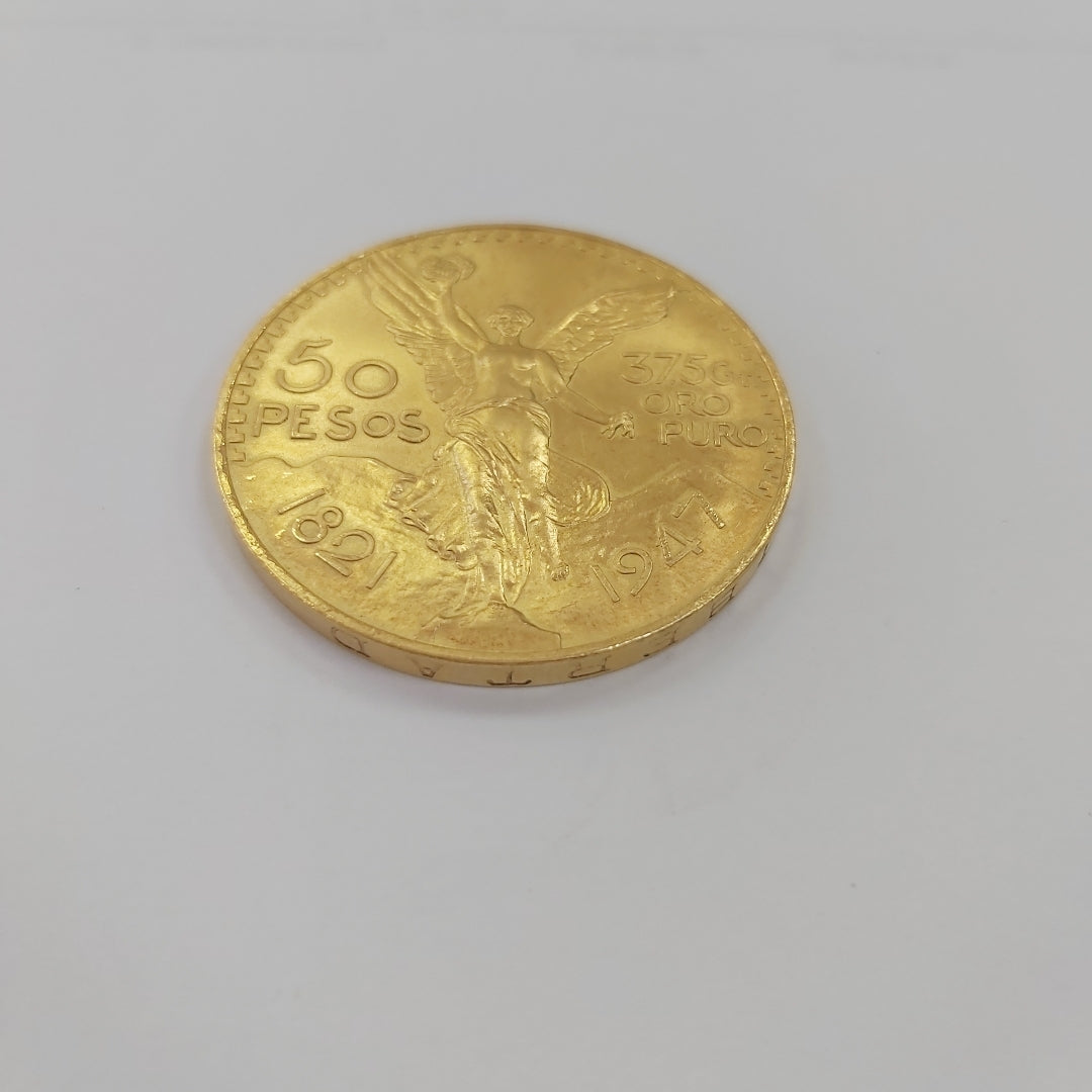 K1 41.6 GRMS 21 K IDENTIFICACIÓN MONEDA NOMINATIVA MONEDAS PESOS 50 PES (SEMINUEVO)