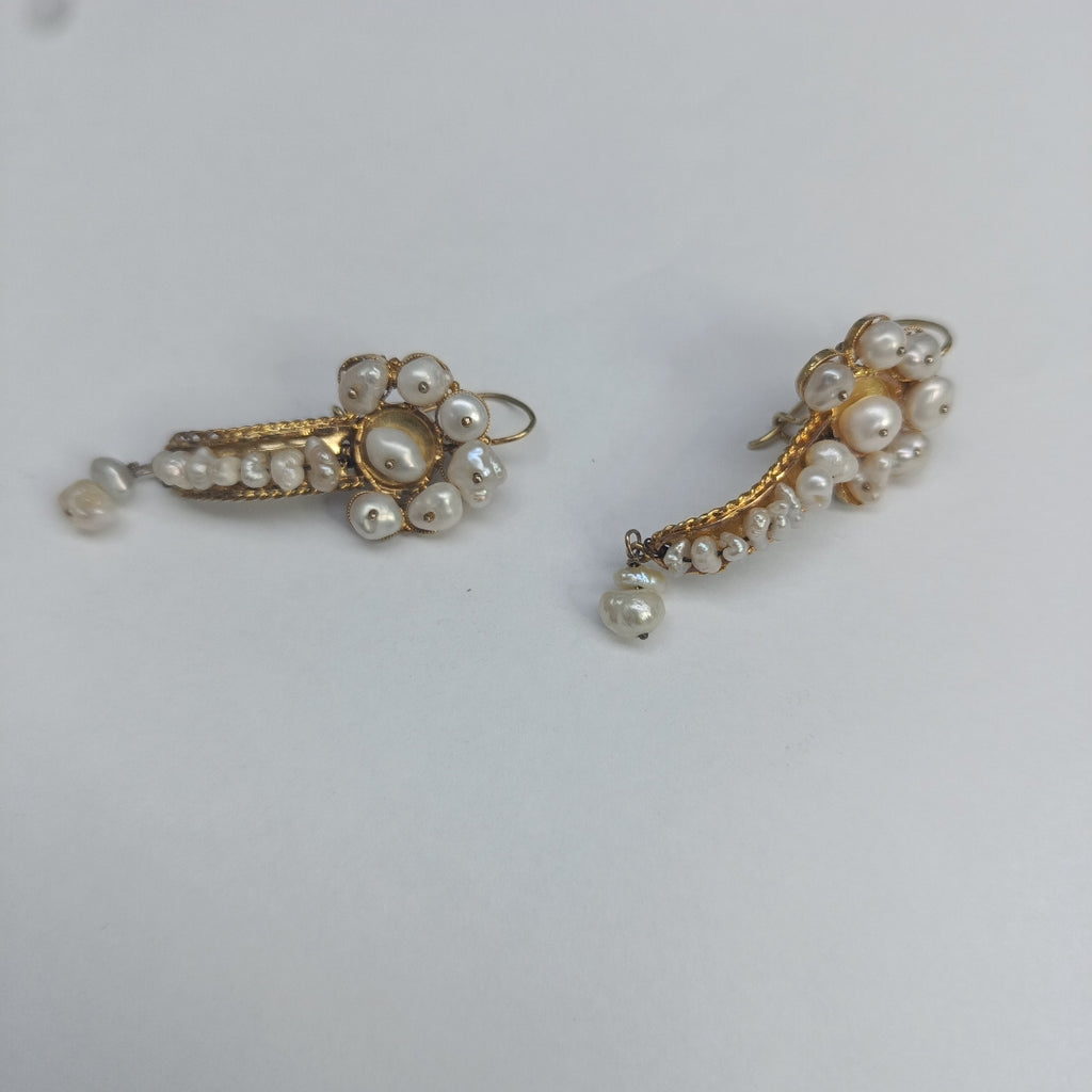ARETES PAR ORO 10 K 8,60 GRMS (SEMINUEVO)