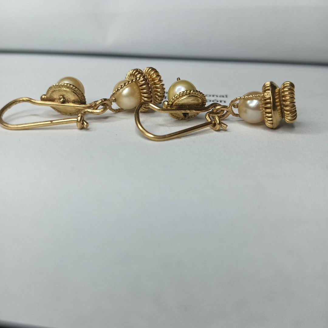 ARETES PAR ORO 10 K 6.7 GRMS (SEMINUEVO)