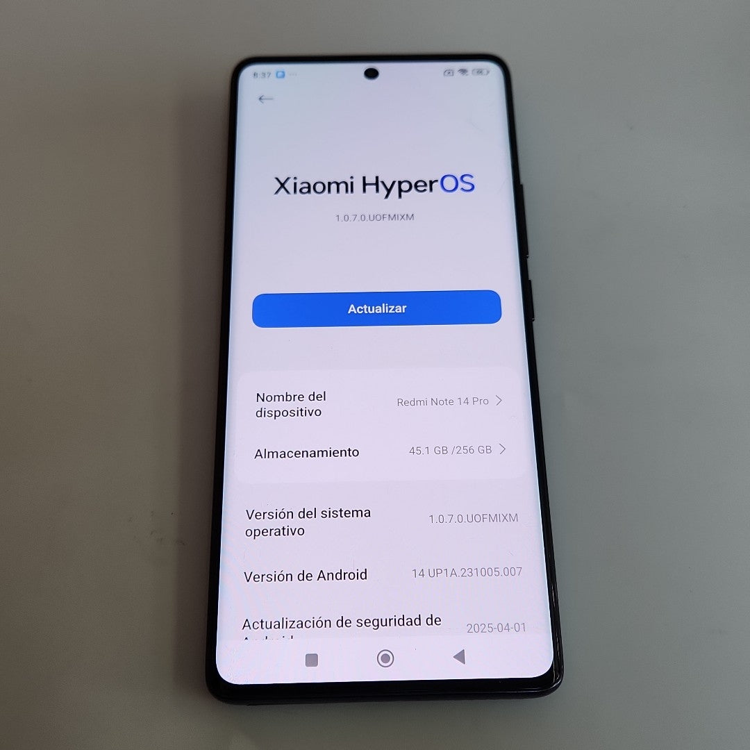 CELULAR XIAOMI REDMI NOTE 14 PRO 24116RACCG (2024) 256 GB 8 GB RAM (SEMINUEVO)