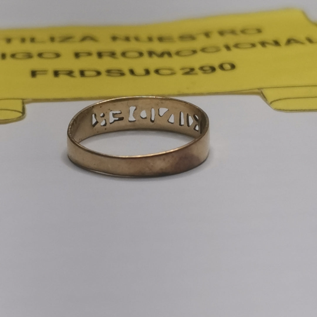 ANILLO DE GRADUACIÓN ORO 10 K 0.7 GRMS (SEMINUEVO)