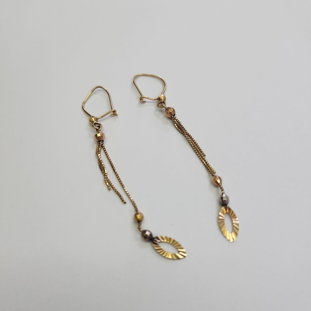 ARETES PAR ORO 14 K 1.7 GRMS (SEMINUEVO)