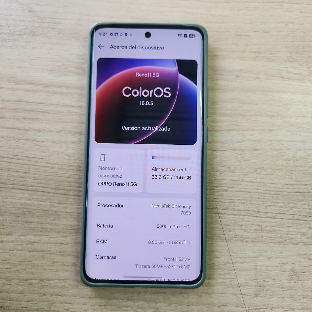 CELULAR OPPO RENO11 5G CPH2599 (2024) 256 GB 8 GB RAM (SEMINUEVO)