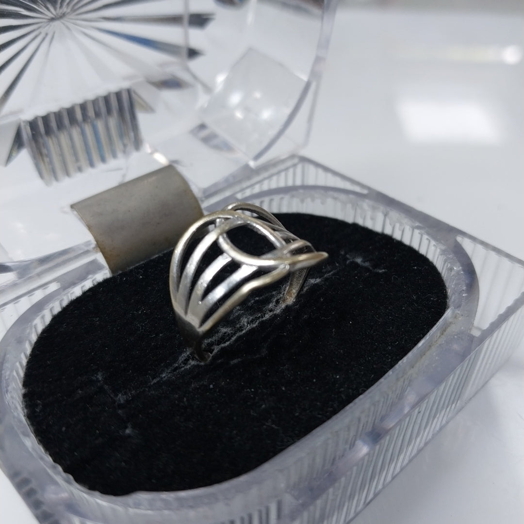 ANILLO ORO BLANCO 14 K 1.5 GRMS (SEMINUEVO)