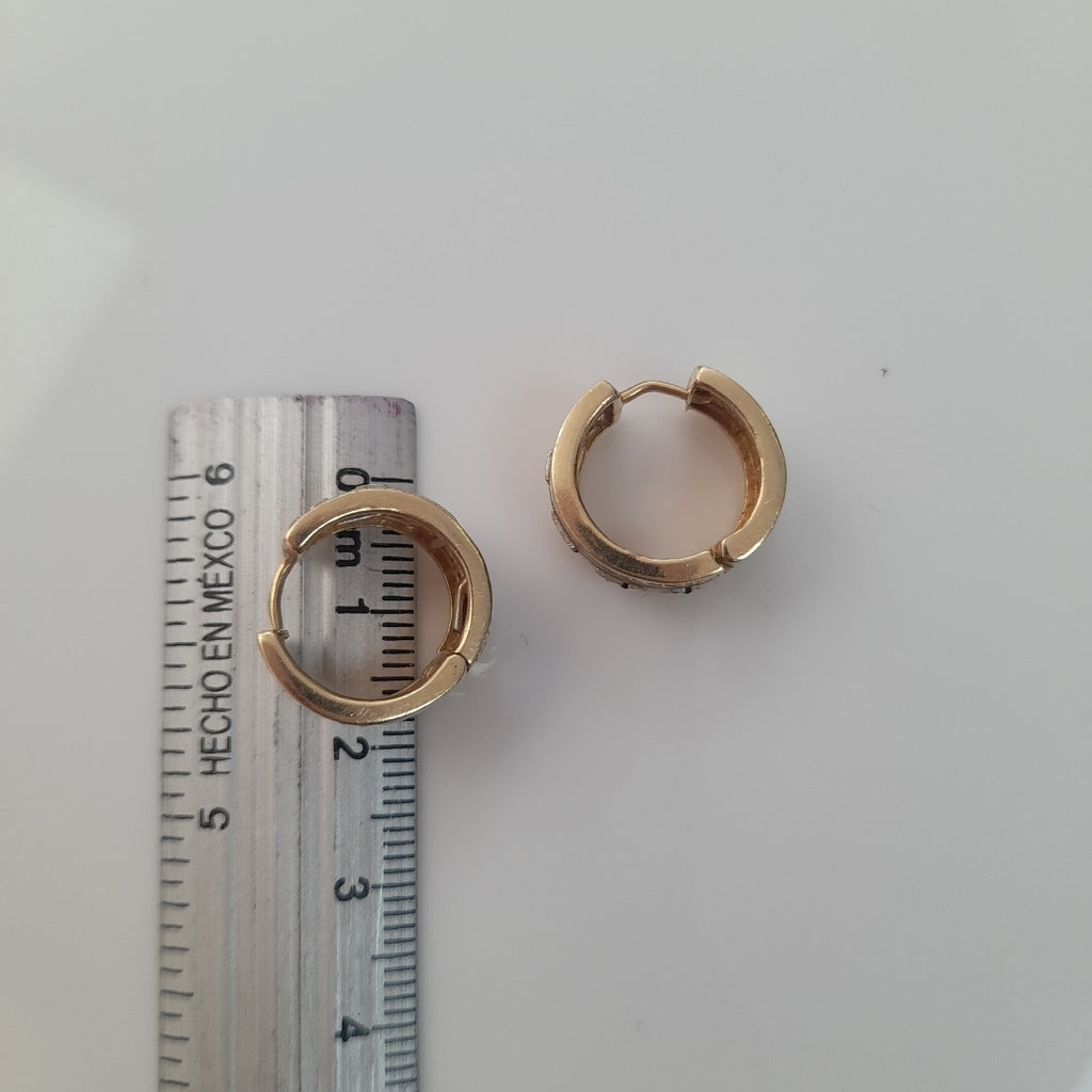 ARETES PAR ORO 14 K 8.6 GRMS (SEMINUEVO)