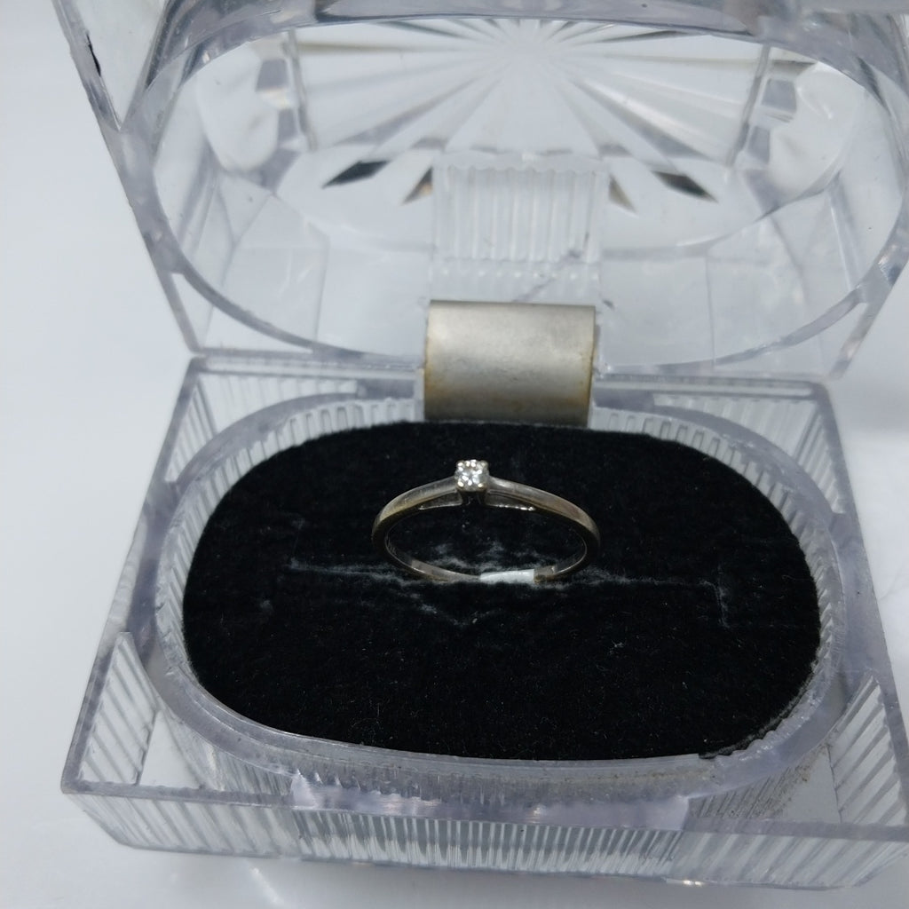 ANILLO ORO BLANCO 14 K 1.4 GRMS (SEMINUEVO)