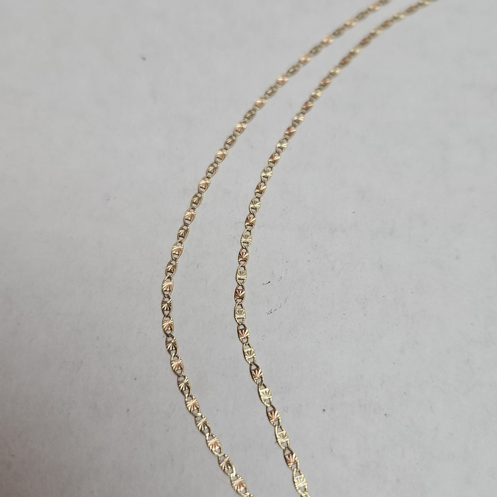 CADENA ORO, ORO COMBINADO 10 K 2.1 GRMS (SEMINUEVO)