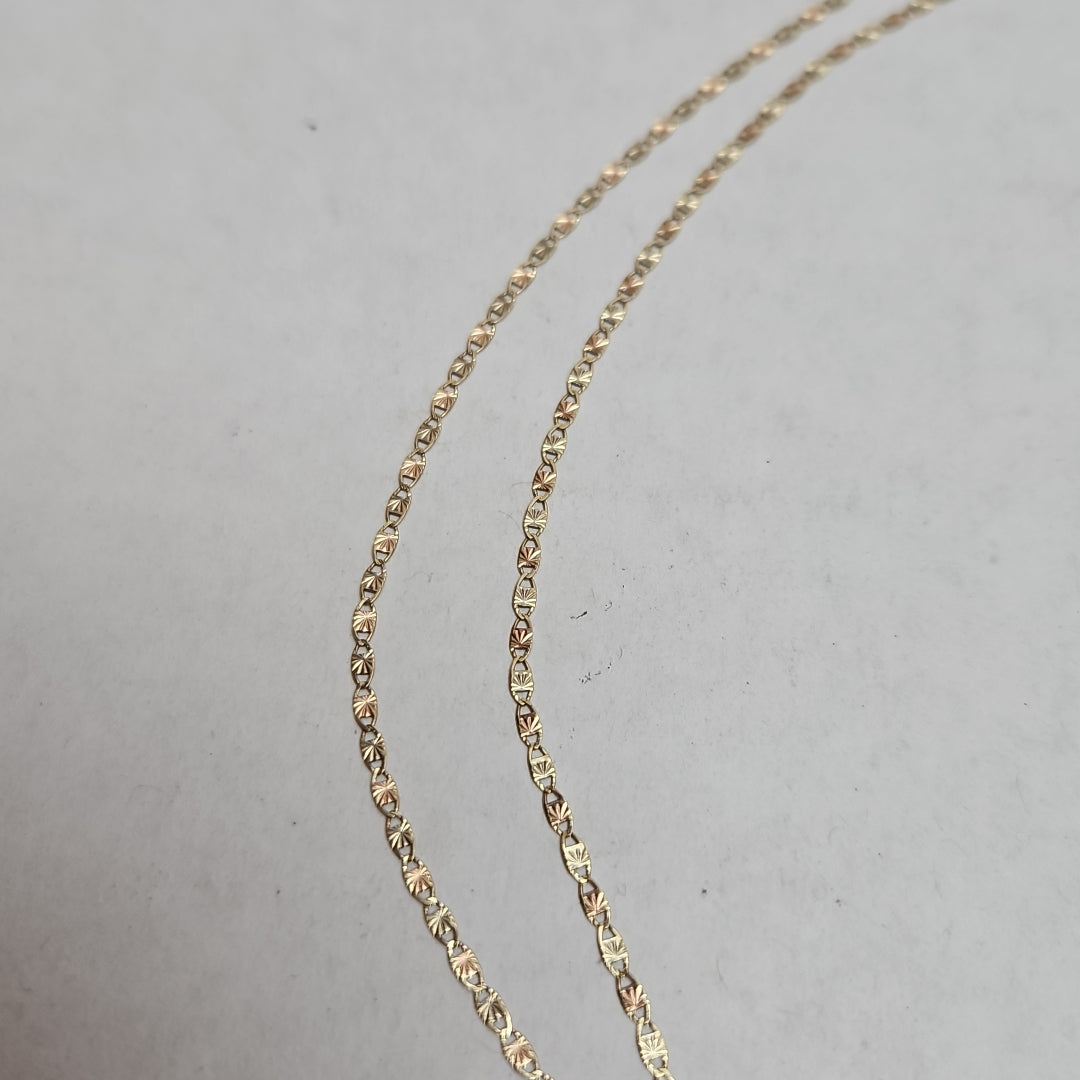 CADENA ORO, ORO COMBINADO 10 K 2.1 GRMS (SEMINUEVO)