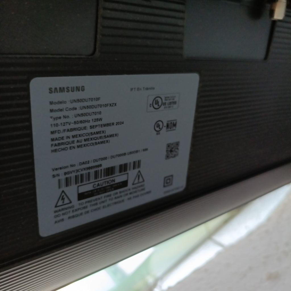 PANTALLA SAMSUNG UN50DU7010F (2024) 50" LED 4K (SEMINUEVO)